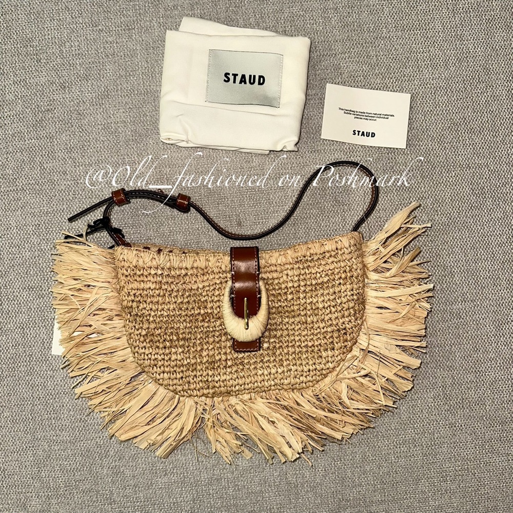 Price Firm - STAUD Alana Bag - Desert Sand Raffia - Picture 6 of 10